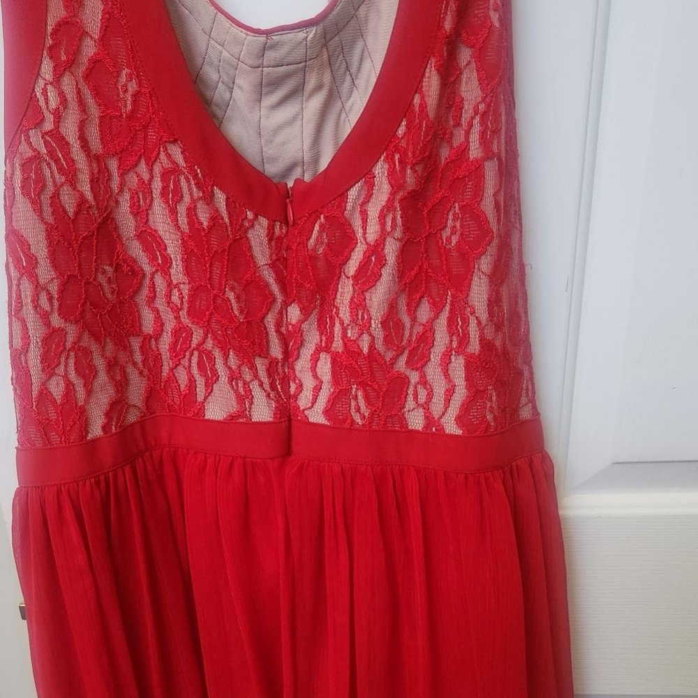 Red ECI  brand dress